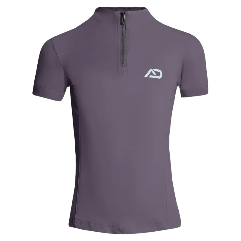 Aztec Diamond Young Rider Short Sleeve Junior Base Layer  - Amethyst-1