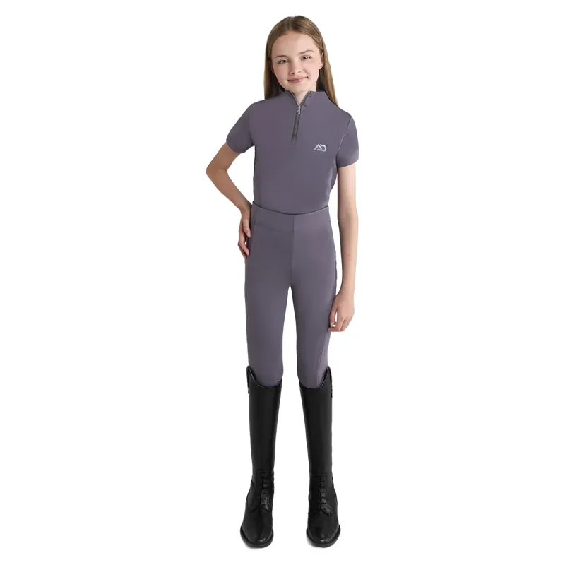 Aztec Diamond Young Rider Short Sleeve Junior Base Layer  - Amethyst-3