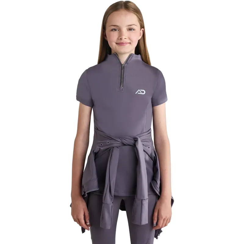 Aztec Diamond Young Rider Short Sleeve Junior Base Layer  - Amethyst-4