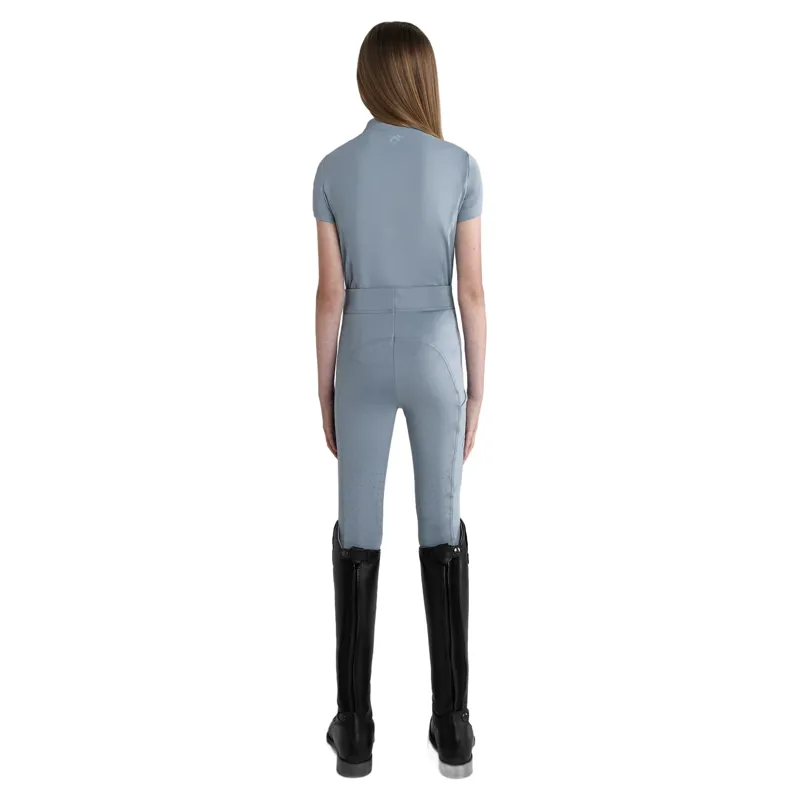 Aztec Diamond Young Rider Short Sleeve Junior Base Layer - Ash Blue-3