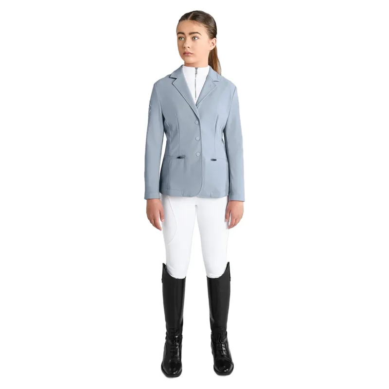 Aztec Diamond Young Rider Show Jacket - Ash Blue-4