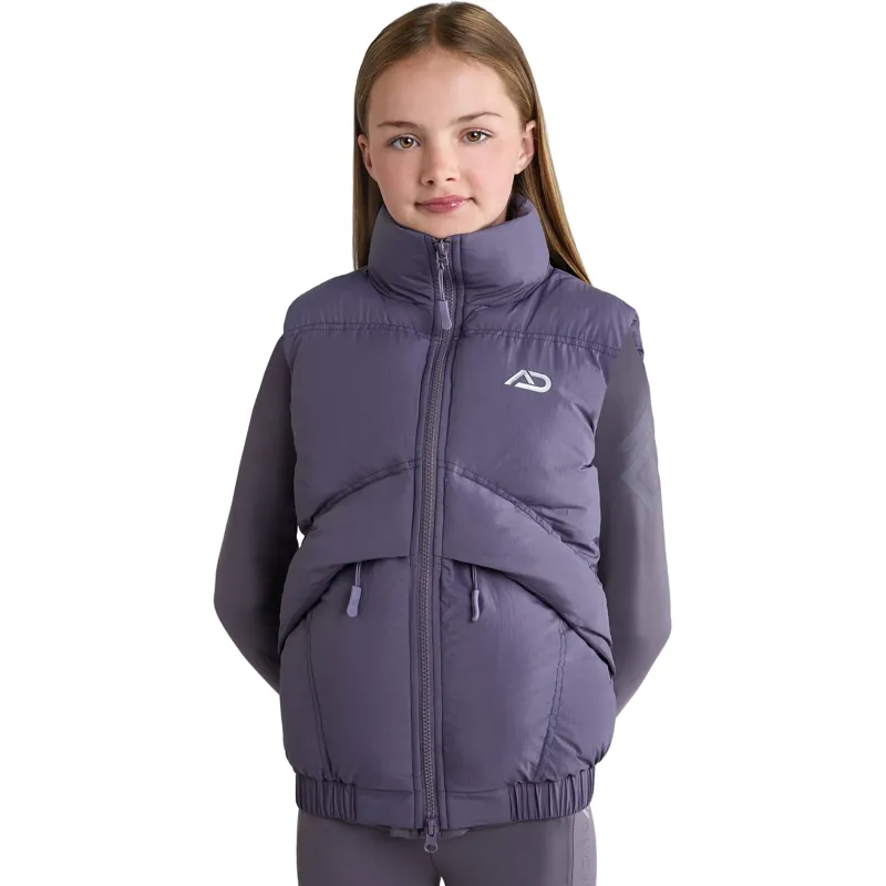 Aztec Diamond Young Rider Mid Layer Junior Gilet - Amethyst