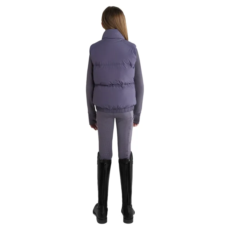 Aztec Diamond Young Rider Mid Layer Junior Gilet - Amethyst-3