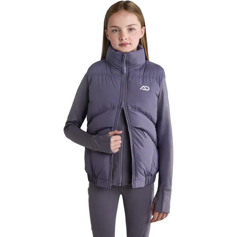 Aztec Diamond Young Rider Mid Layer Junior Gilet - Amethyst-6