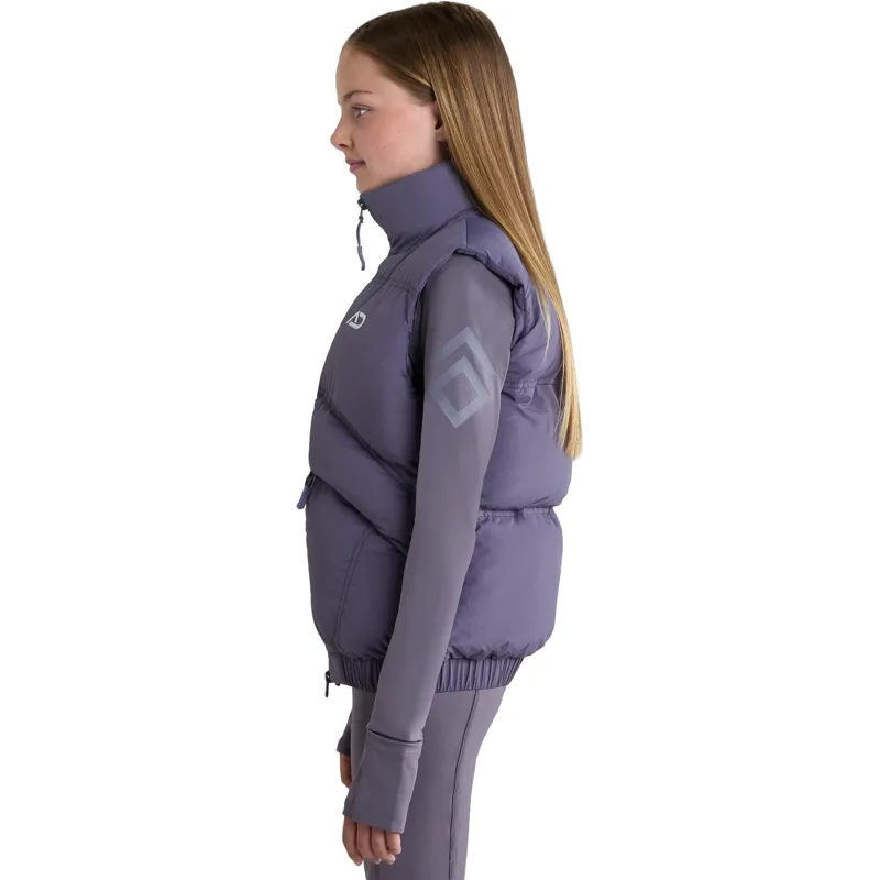 Aztec Diamond Young Rider Mid Layer Junior Gilet - Amethyst-7