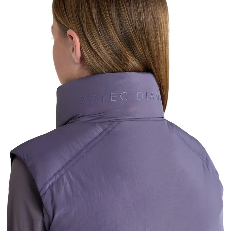 Aztec Diamond Young Rider Mid Layer Junior Gilet - Amethyst-8