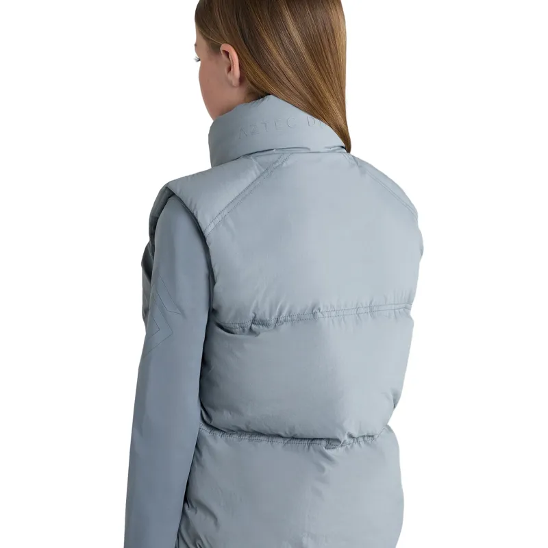 Aztec Diamond Young Rider Mid Layer Junior Gilet - Ash Blue-6