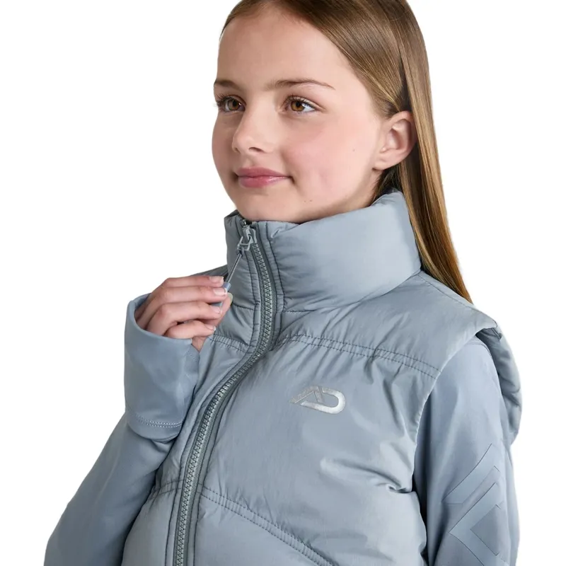 Aztec Diamond Young Rider Mid Layer Junior Gilet - Ash Blue-2