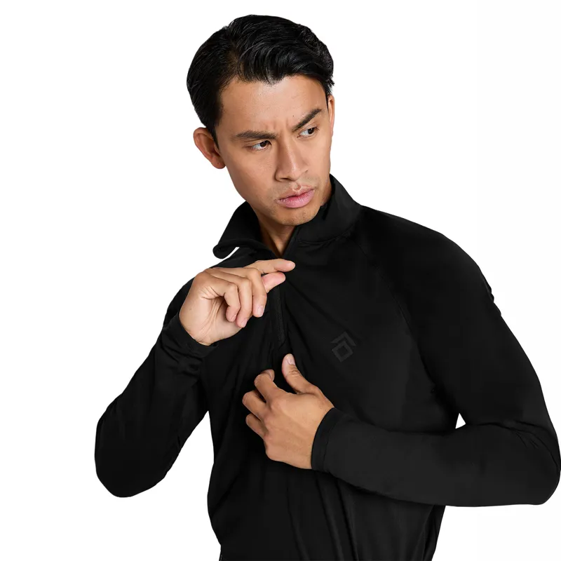 Aztec Diamond Core Mens 1/4 Zip Base Layer - Black-7