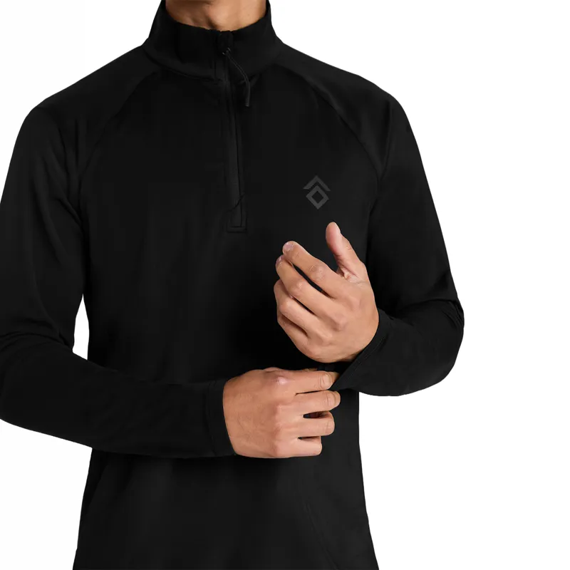 Aztec Diamond Core Mens 1/4 Zip Base Layer - Black-8