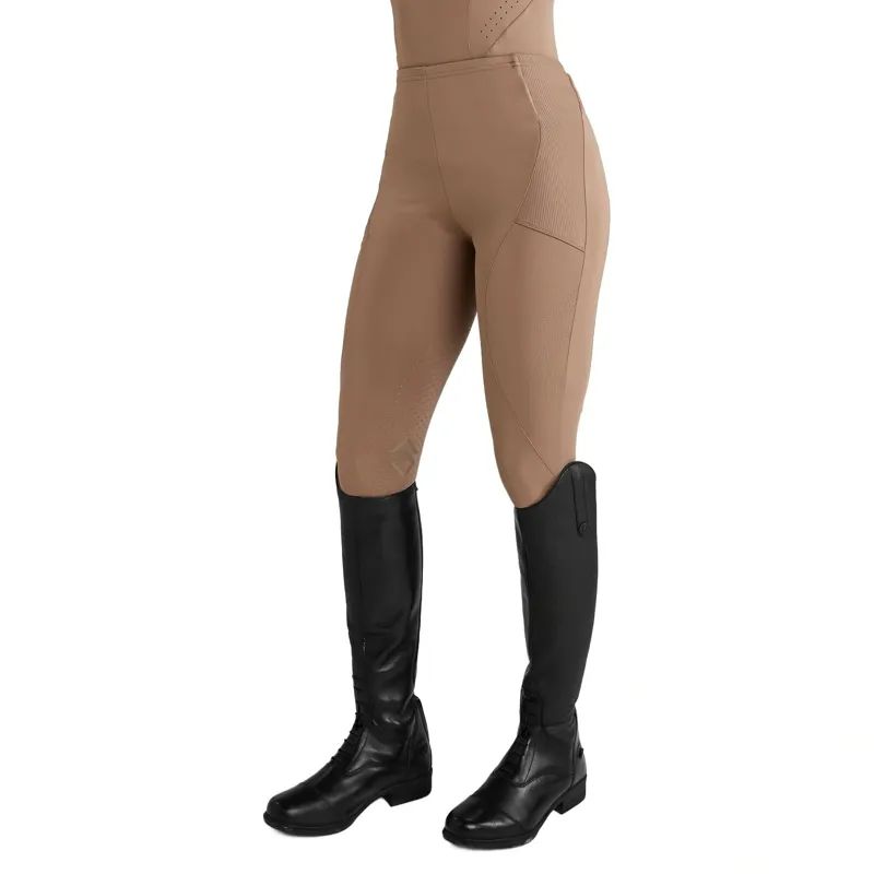 Aztec Diamond Core Full Seat Riding Tights - Camel