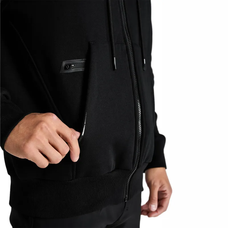 Aztec Diamond Core Junior Boys Full Zip Hoodie - Black-2