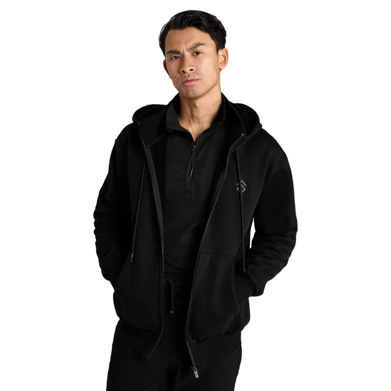 Aztec Diamond Core Mens Full Zip Hoodie - Black