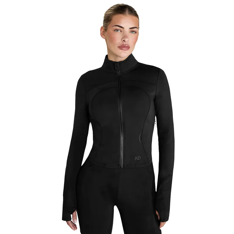Aztec Diamond Define Ladies Fitted Cropped Jacket - Black