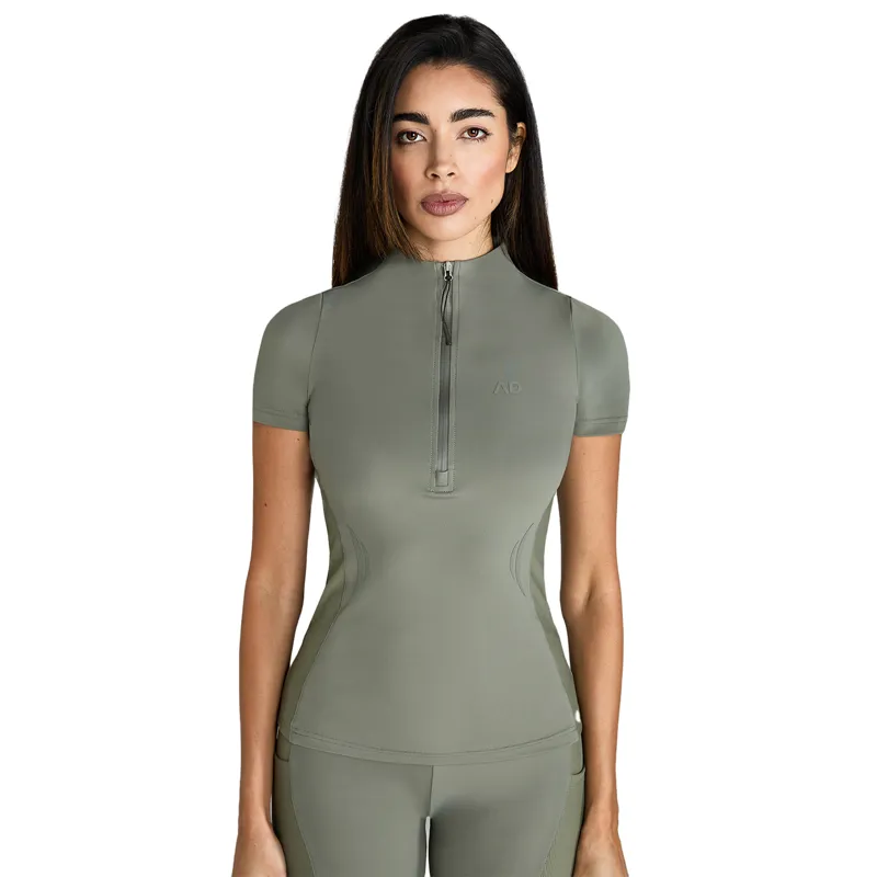 Aztec Diamond Define Womens Short Sleeve Base Layer - Sage-6