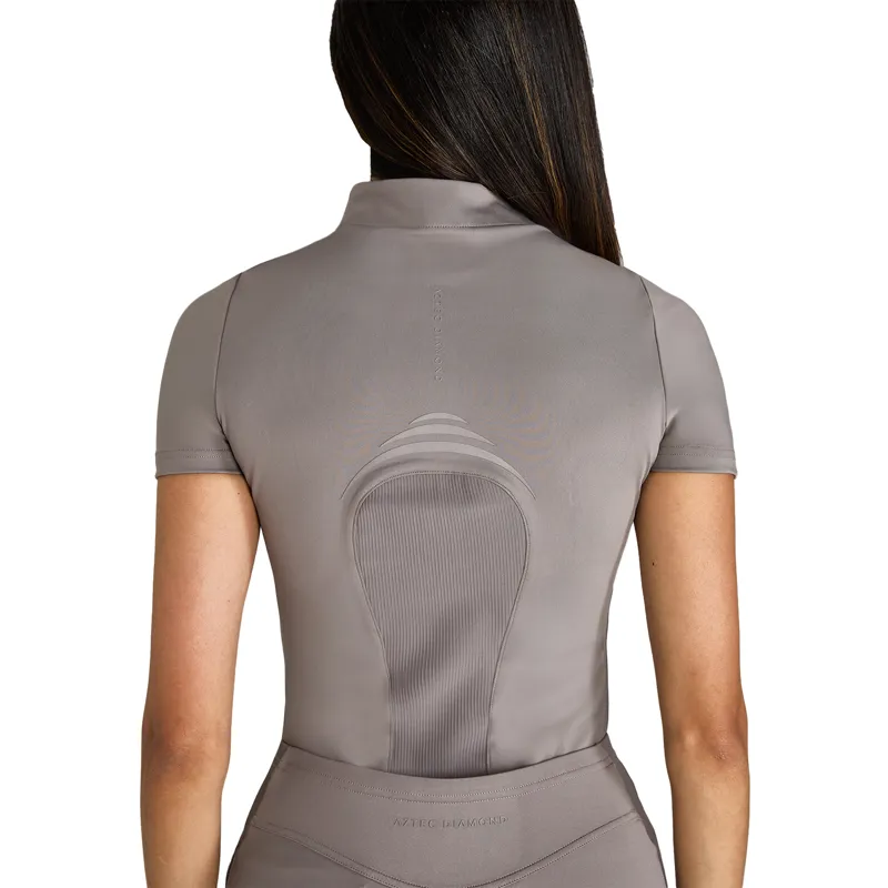 Aztec Diamond Define Womens Short Sleeve Base Layer - Truffle-1