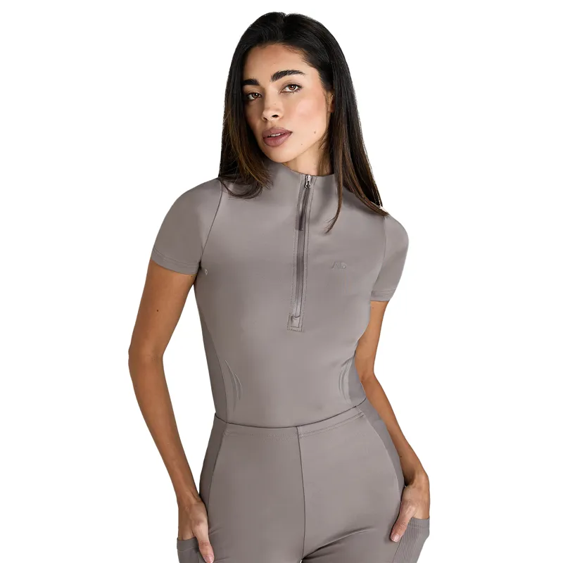 Aztec Diamond Define Womens Short Sleeve Base Layer - Truffle-2