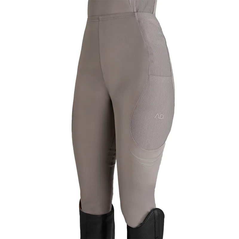 Aztec Diamond Define Full Grip Ladies Riding Leggings - Truffle
