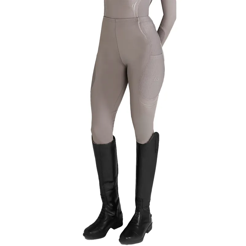 Aztec Diamond Define Full Grip Ladies Riding Leggings - Truffle-2