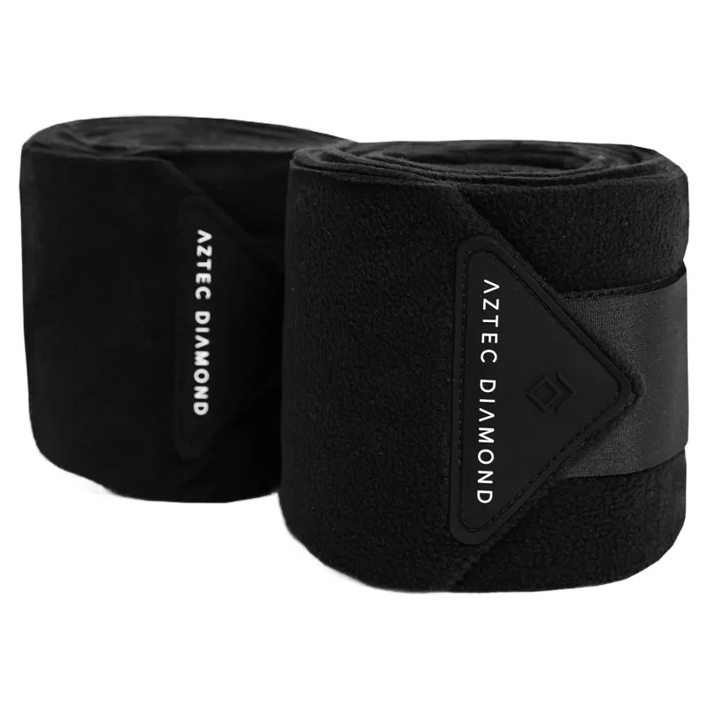 Aztec Diamond Fleece Bandages - Black