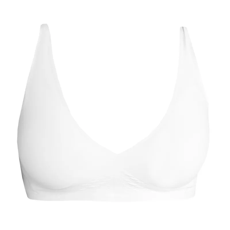 Aztec Diamond Ladies V Seamless Bra - White-1