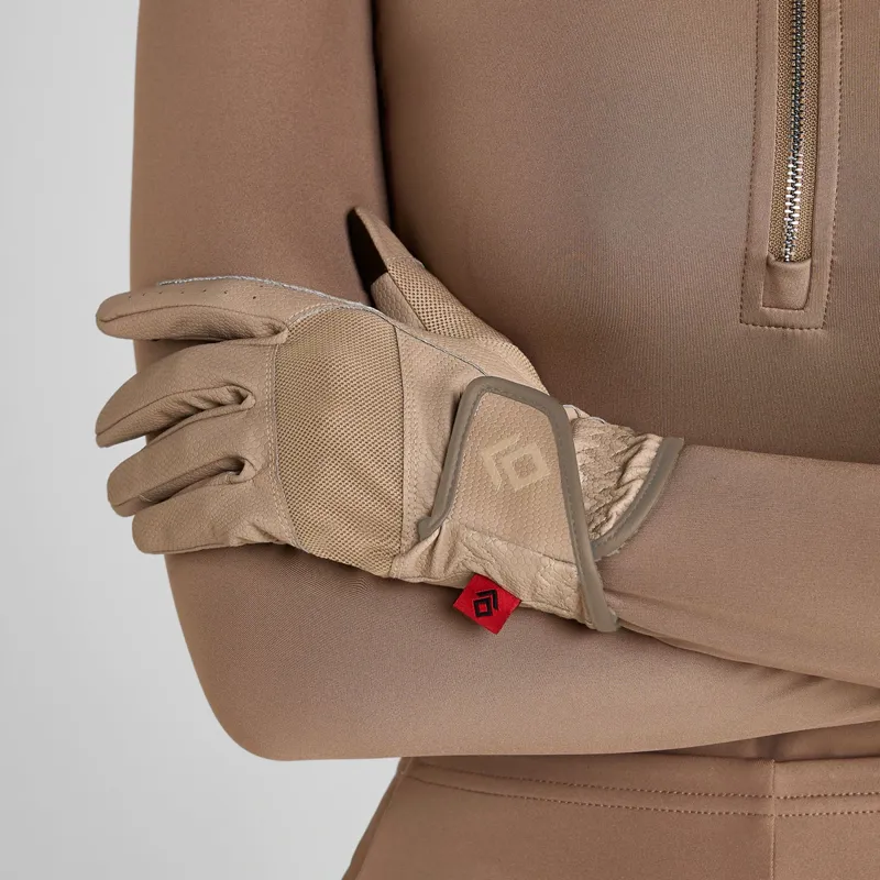 Aztec Diamond Pro Grip Riding Gloves - Camel
