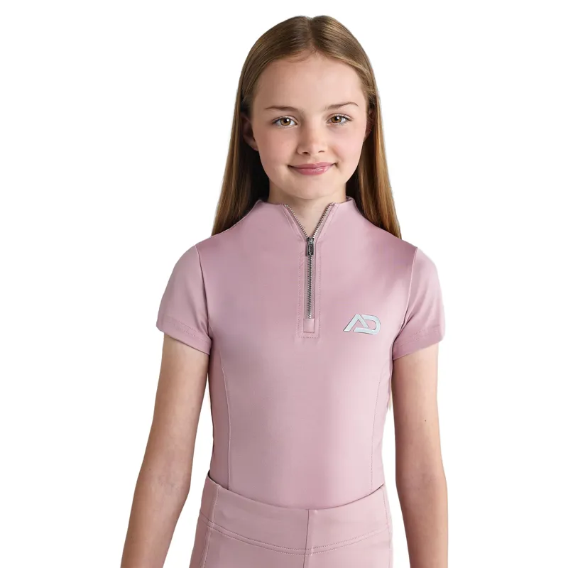 Aztec Diamond Young Rider Short Sleeve Junior Base Layer - Pink