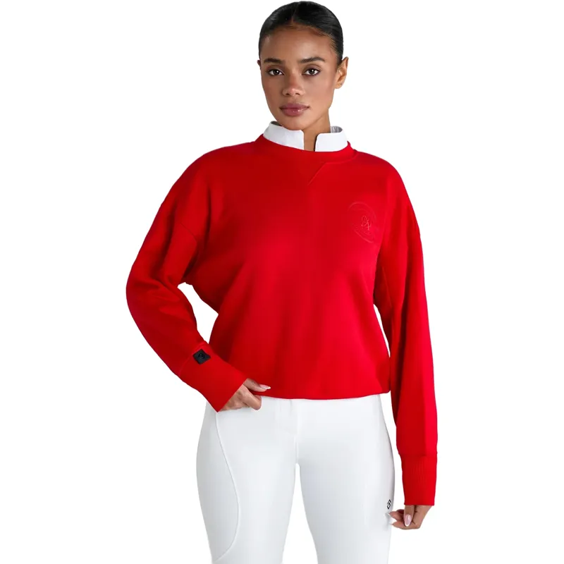 Aztec Diamond Sporting Goods Womens Crew Neck Jumper - Crimson-1
