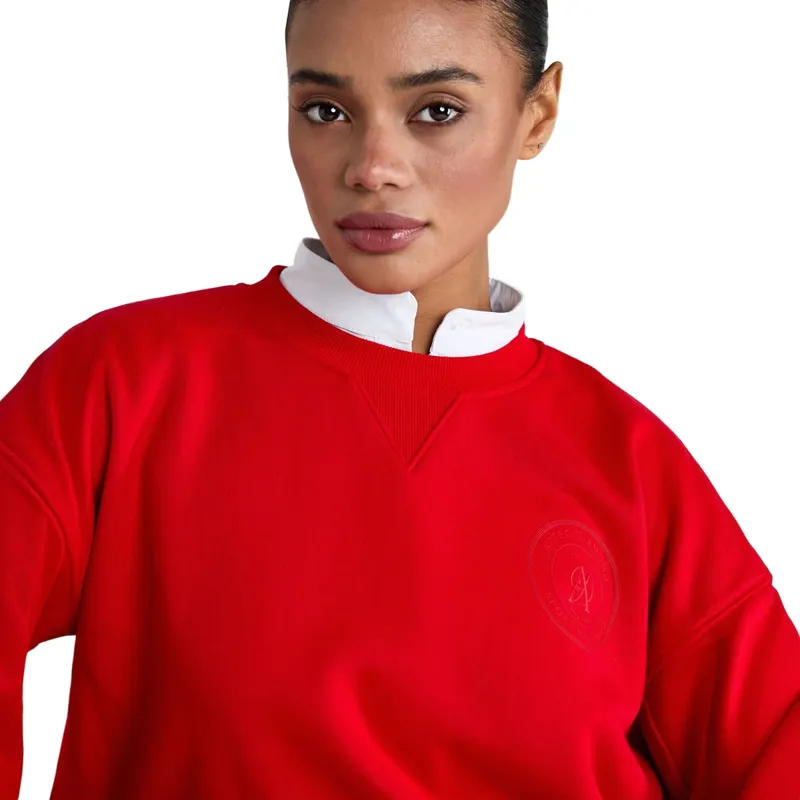 Aztec Diamond Sporting Goods Womens Crew Neck Jumper - Crimson-7