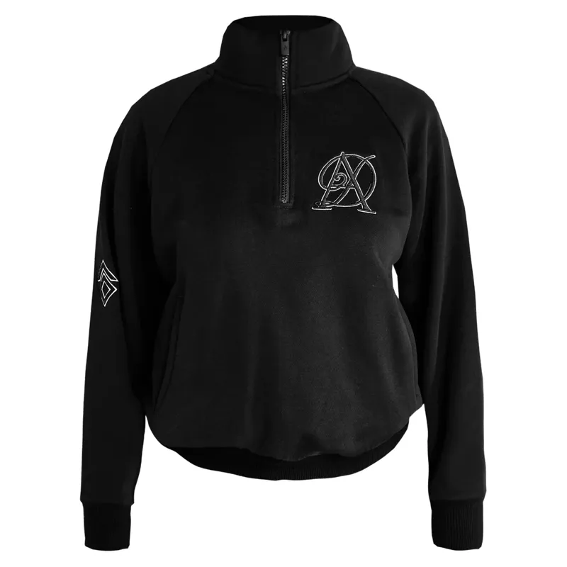 Aztec Diamond Sporting Goods Womens Half Zip Sweater - Black-2