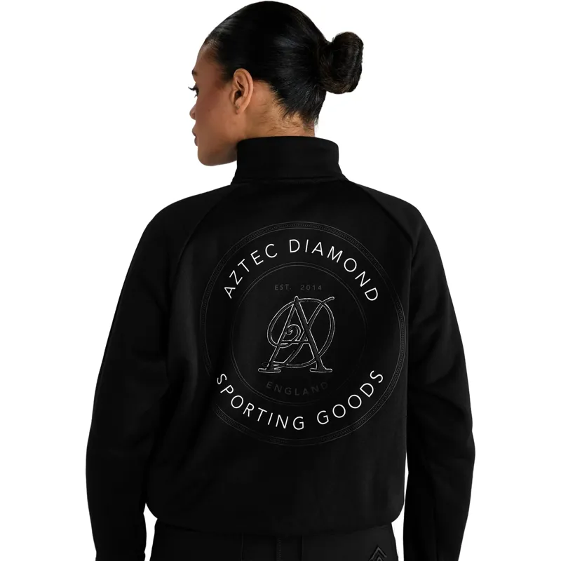 Aztec Diamond Sporting Goods Womens Half Zip Sweater - Black-1