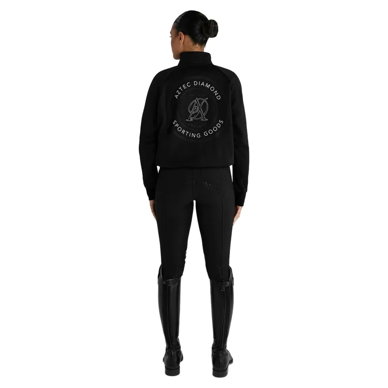 Aztec Diamond Sporting Goods Womens Half Zip Sweater - Black-4