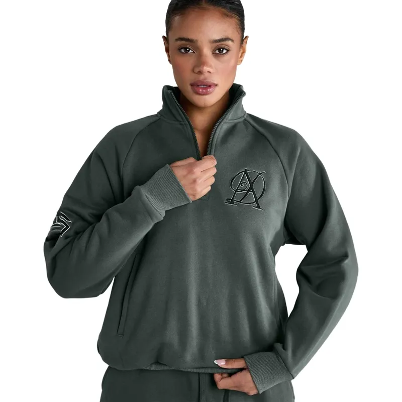 Aztec Diamond Sporting Goods Womens Half Zip Sweater - Fern-6