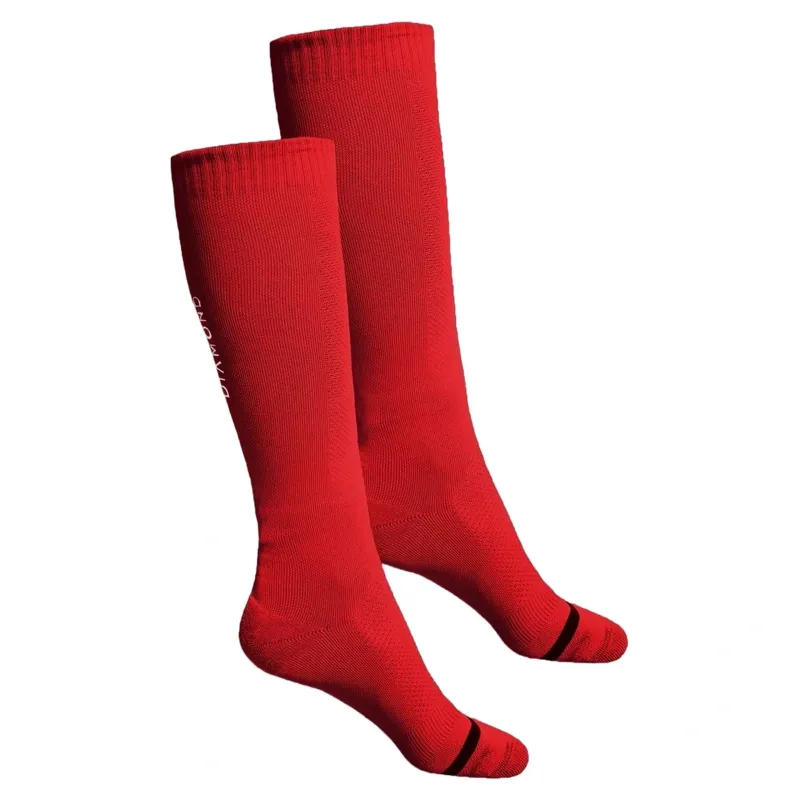 Aztec Diamond Technical Womens Tall Riding Socks Twin Pack - Crimson-1