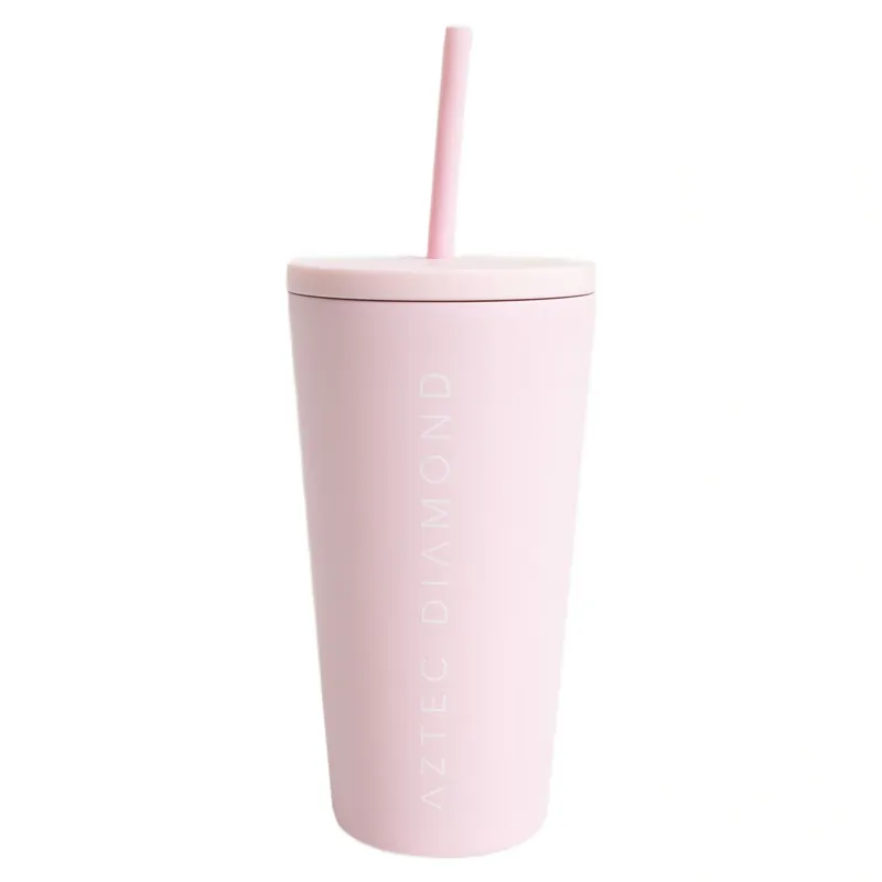 Aztec Diamond Travel Mug - Pink