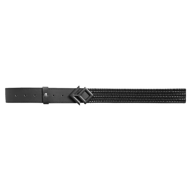 Aztec Diamond Woven Belt - Black