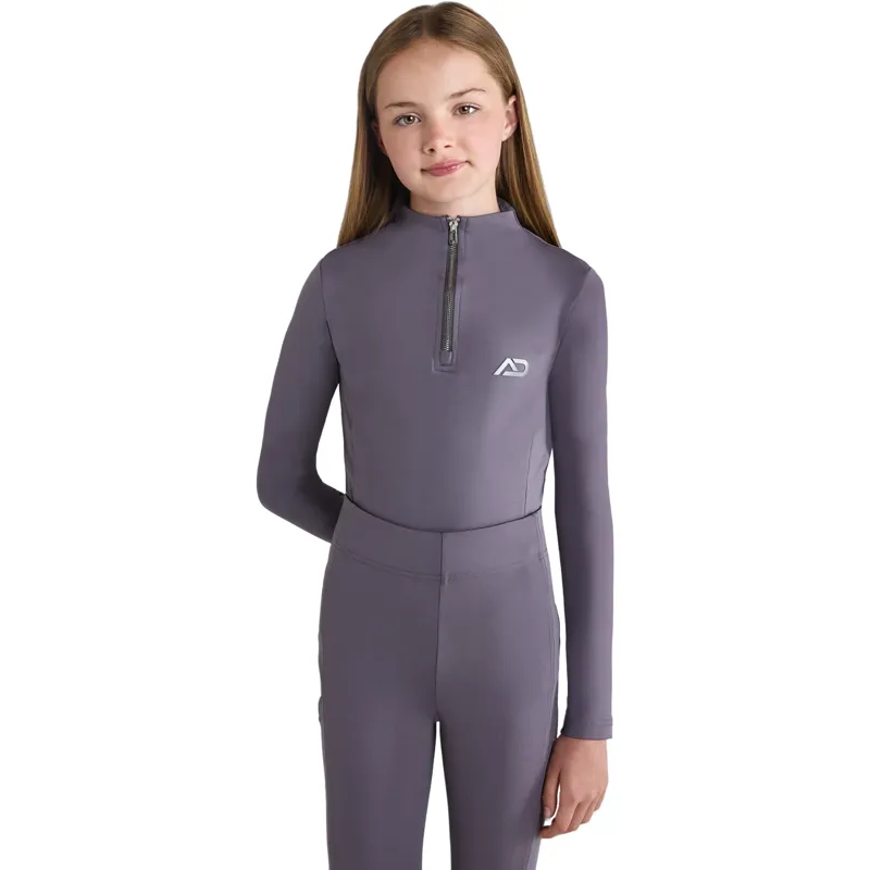 Aztec Diamond Young Rider Long Sleeve Junior Base Layer - Amethyst