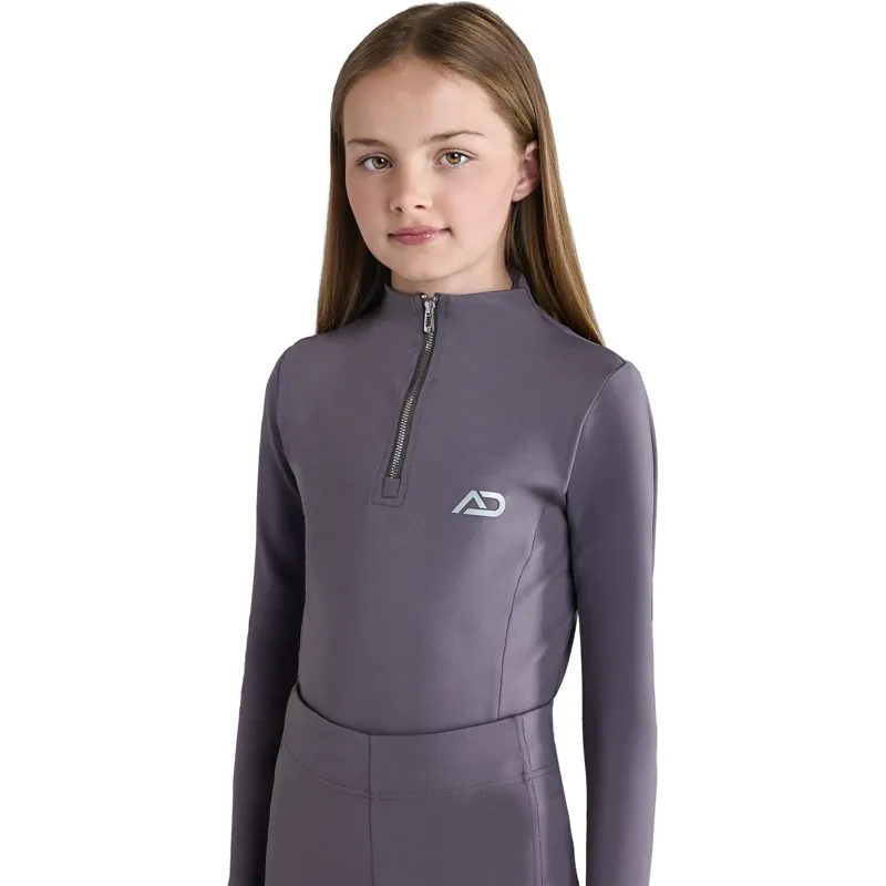 Aztec Diamond Young Rider Long Sleeve Junior Base Layer - Amethyst-3