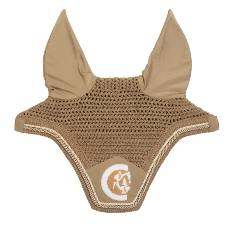 Kentucky Wellington 3D Logo Rope Fly Veil - Beige