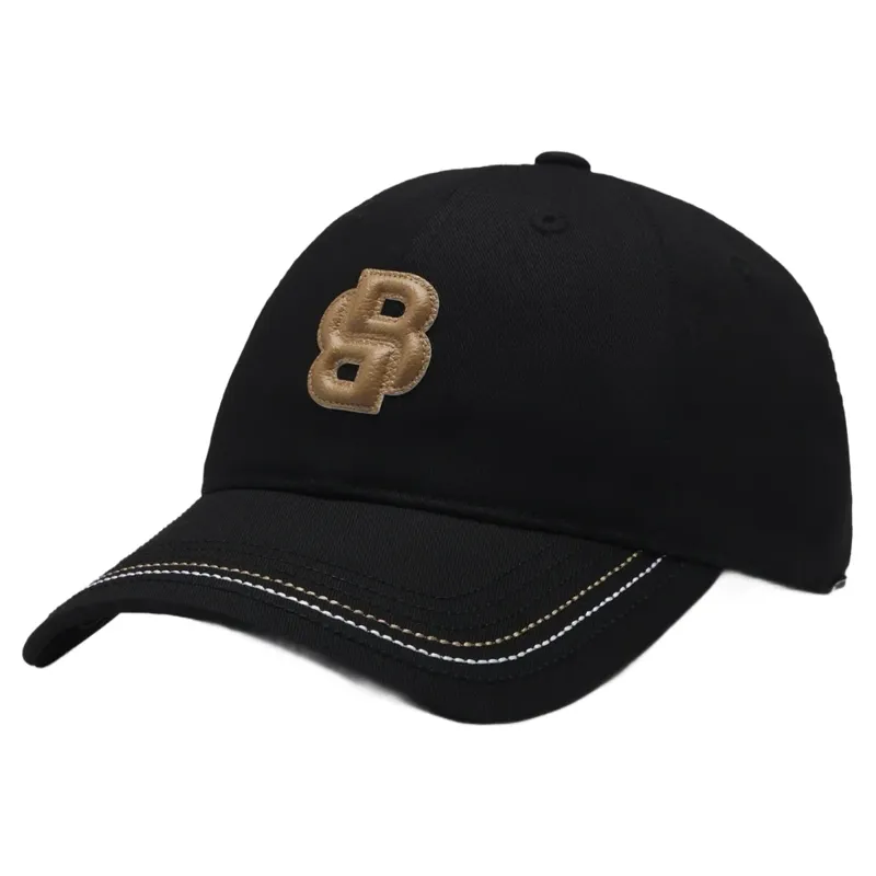 BOSS Equestrian Leather Cap - Black 