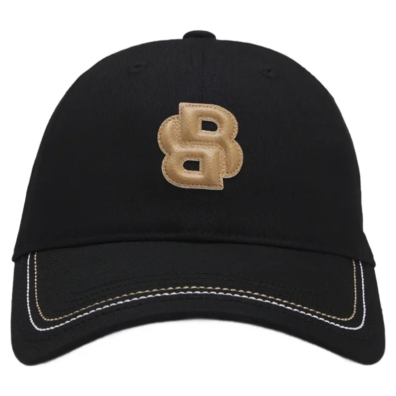 BOSS Equestrian Leather Cap - Black -2
