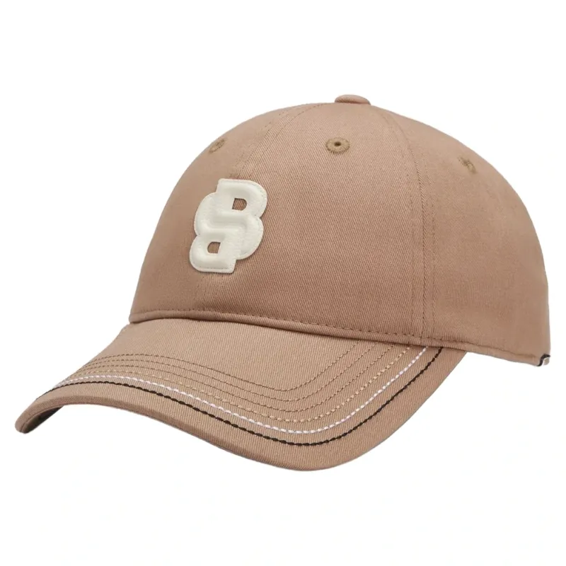 BOSS Equestrian Leather Cap - Camel 