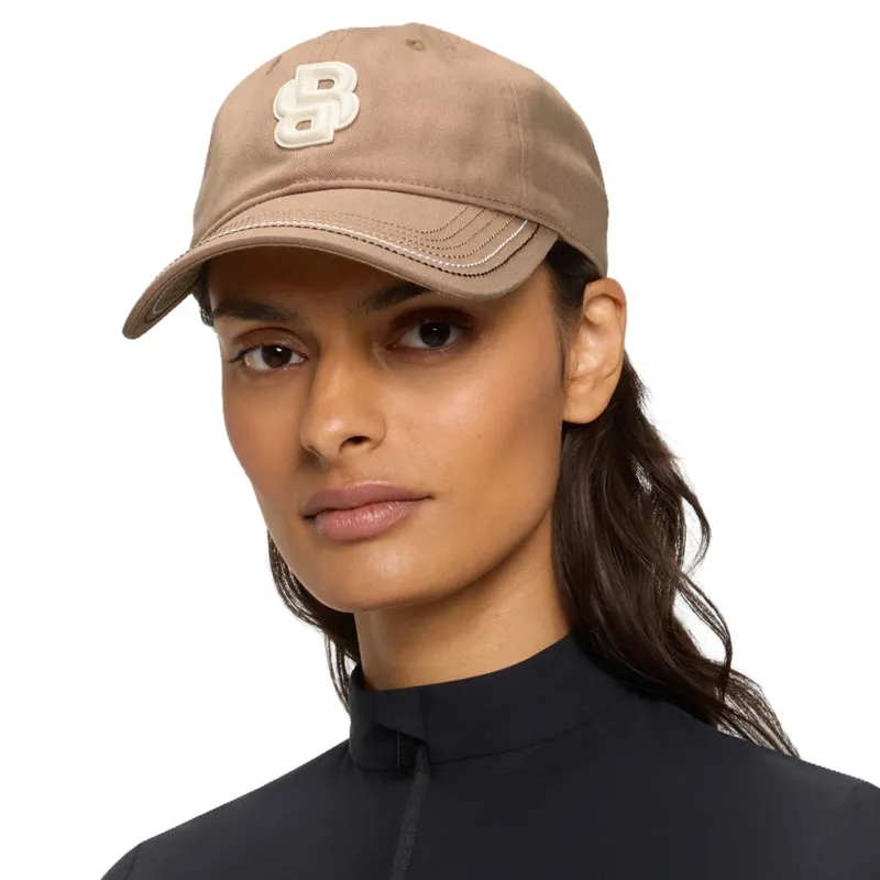 BOSS Equestrian Leather Cap - Camel -2