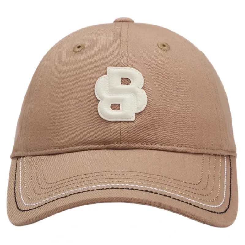BOSS Equestrian Leather Cap - Camel -3