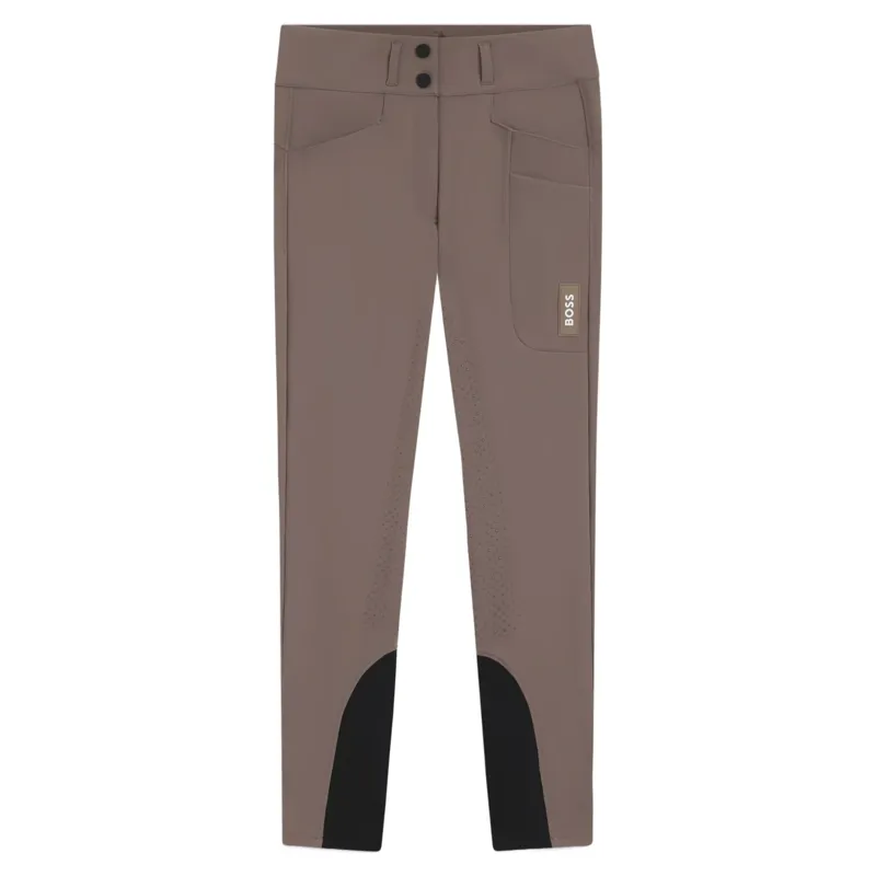 BOSS Equestrian Hailey Full Grip Womens Breeches - Dark Pumice -1