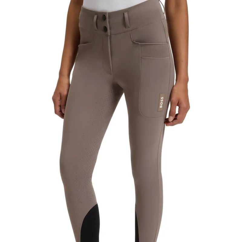 BOSS Equestrian Hailey Full Grip Womens Breeches - Dark Pumice -2