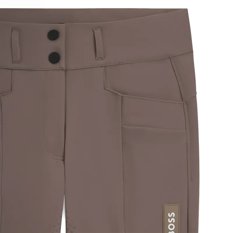 BOSS Equestrian Hailey Full Grip Womens Breeches - Dark Pumice -5