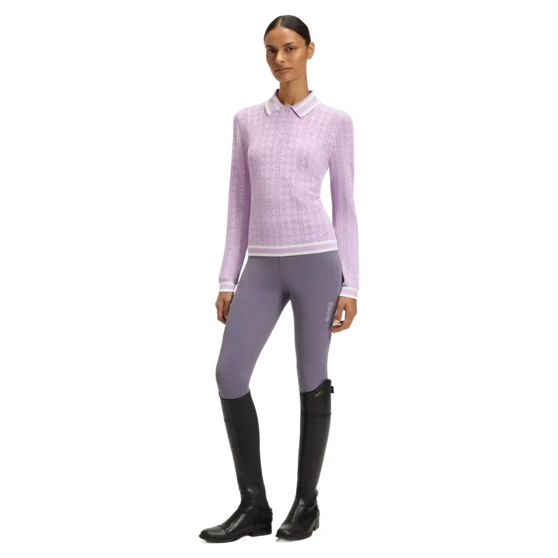 BOSS Equestrian Harriett Full Grip Womens Riding Tights - Shark -3