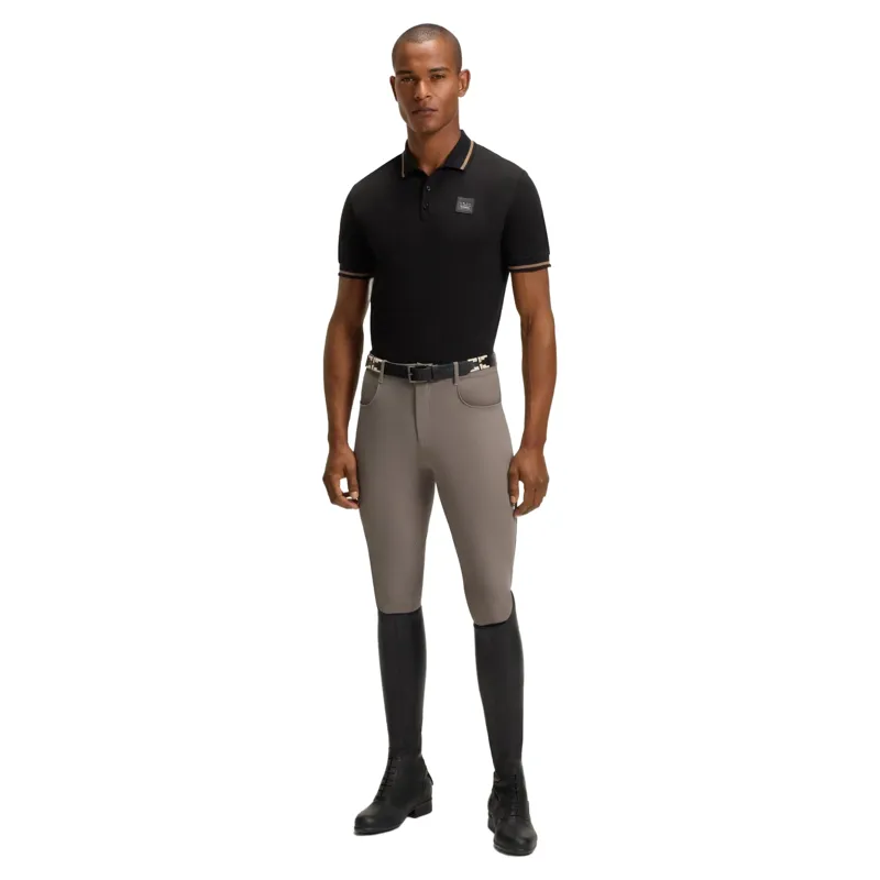 BOSS Equestrian James Knee Grip Mens Breeches - Dark Pumice -3