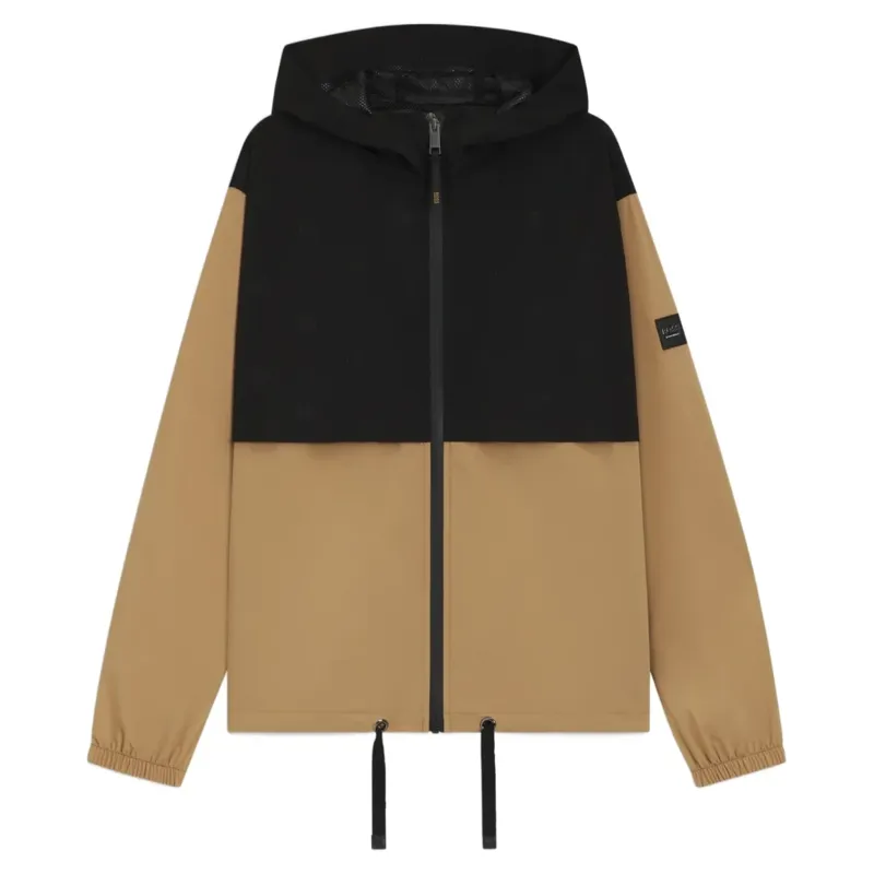 BOSS Equestrian Louise Womens Waterproof Rain Jacket - Black/Camel-1